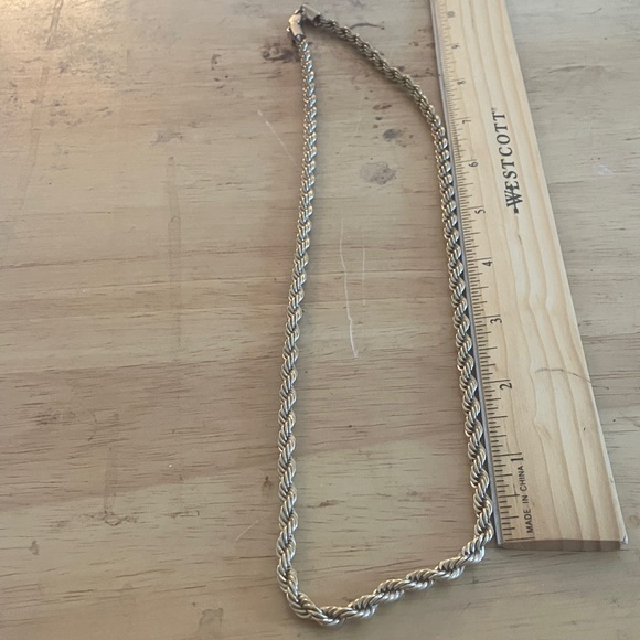 Twisted Rope Chain Necklace 22” - Picture 1 of 3
